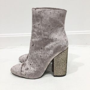 Kendall + Kylie Crushed Velvet Boot